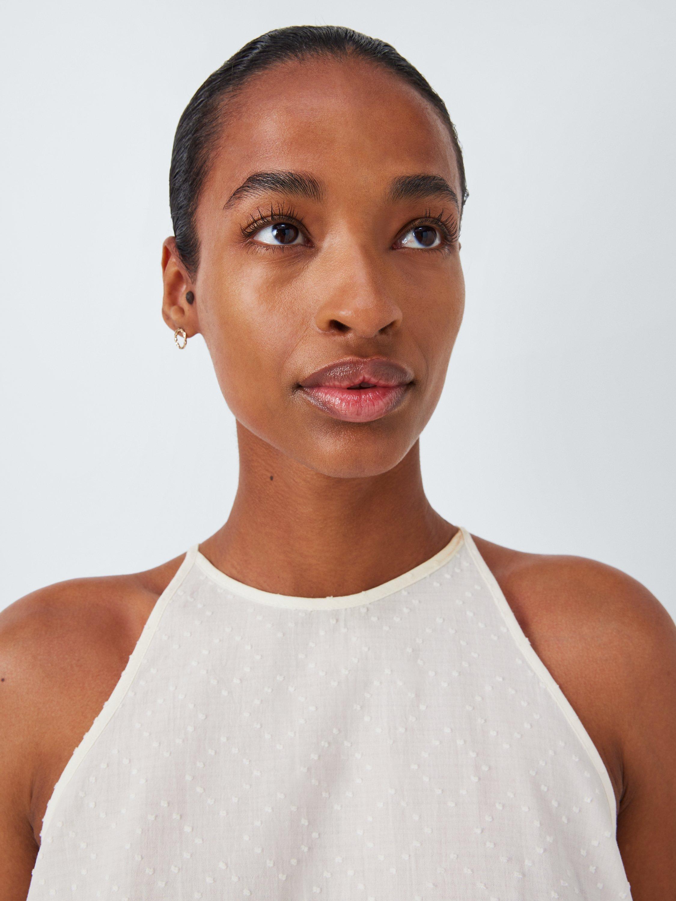 Product image 5 of 6, which shows John Lewis Diamond Camisole Short Pyjama Set, Ivory, 16
