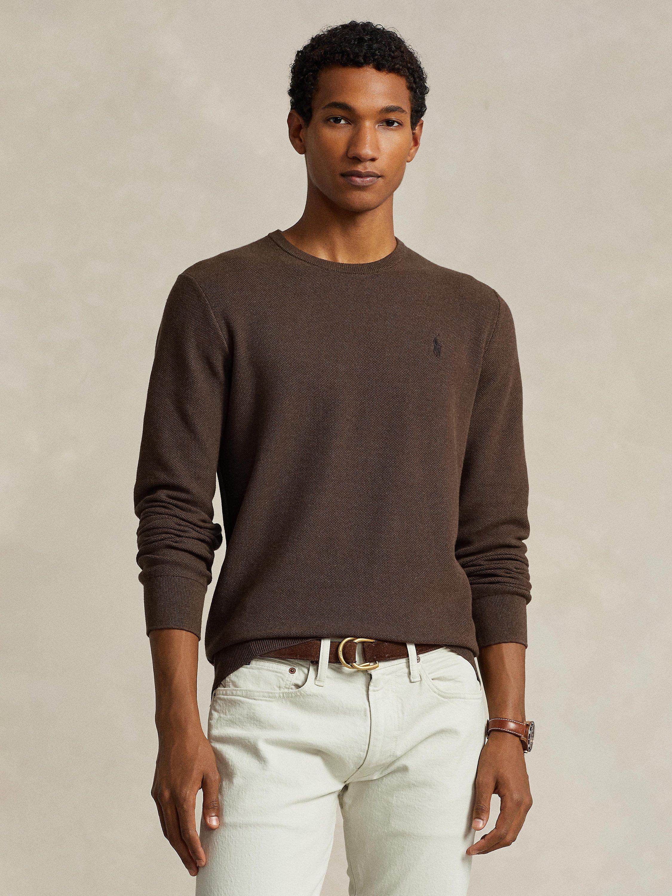 Polo Ralph Lauren Cotton Crew Neck Sweatshirt, Brown