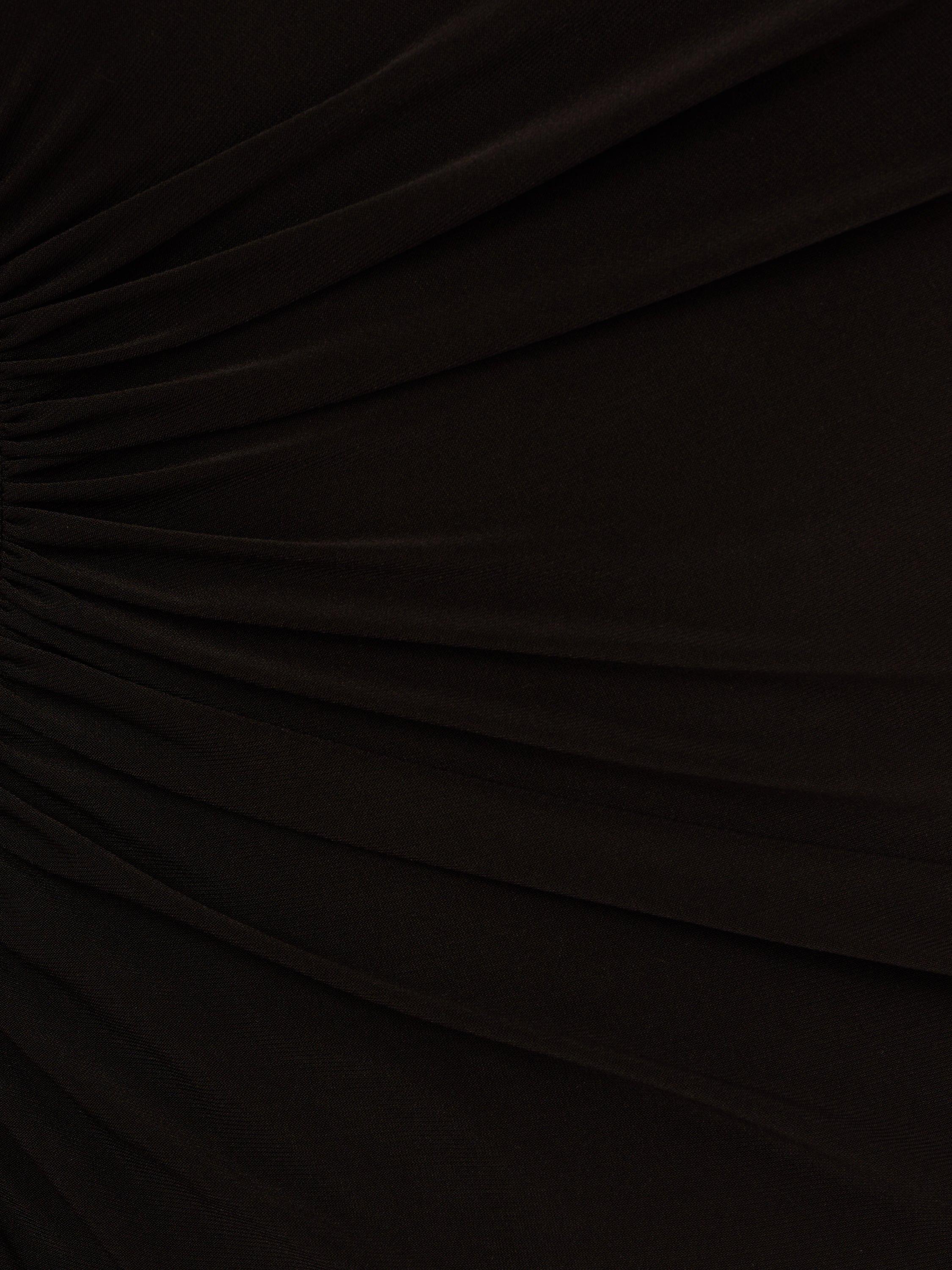 Product image 7 of 7, which shows Adrianna Papell Jersey Midi Dress, Black, 6