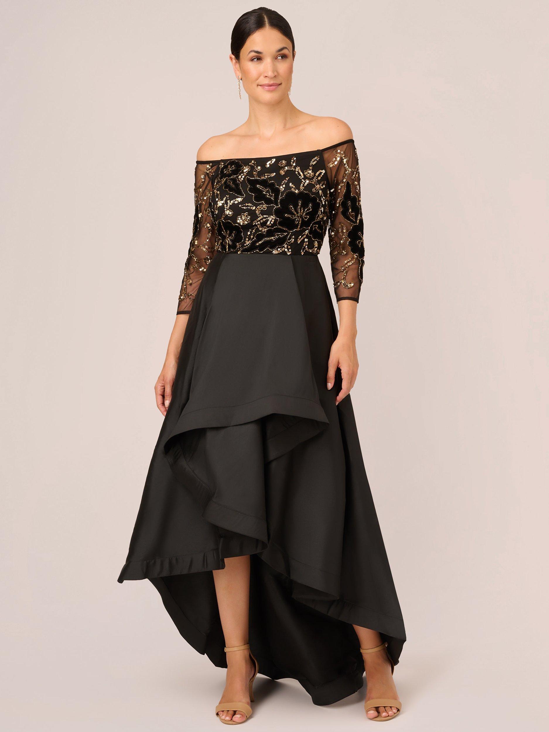 Adrianna papell high low ball gown best sale