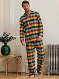 British Boxers Check Brushed Cotton Pyjama Set, Edinburgh