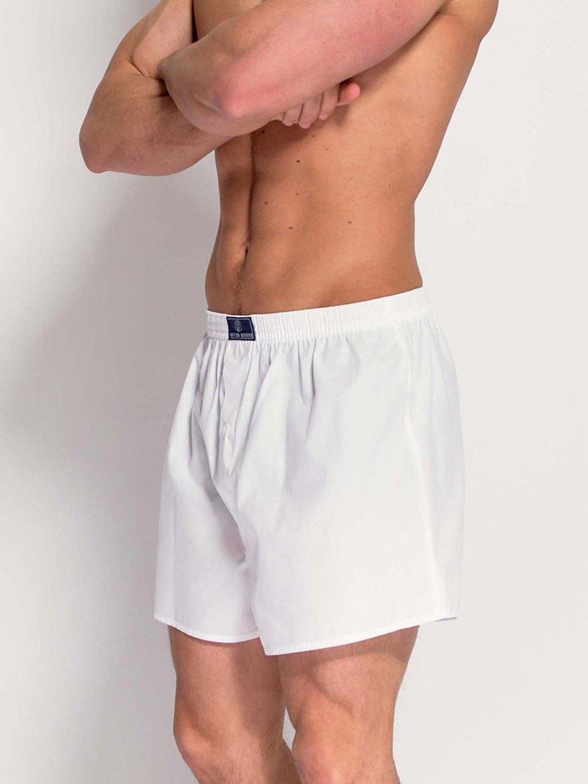 Product image 3 of 4, which shows British Boxers Signature Classic Cut Boxer Shorts, White, S