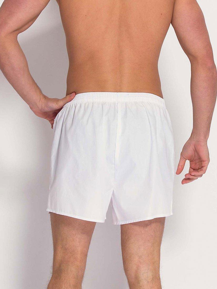 Product image 4 of 4, which shows British Boxers Signature Classic Cut Boxer Shorts, White, S