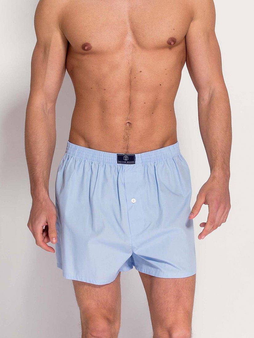 Product image 2 of 4, which shows British Boxers Signature Classic Cut Boxer Shorts, Sky Blue, S