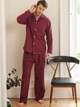 British Boxers Herringbone Brushed Cotton Pyjamas, Cahors Damson