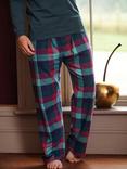British Boxers Check Brushed Cotton Pyjama Trousers, Montrose