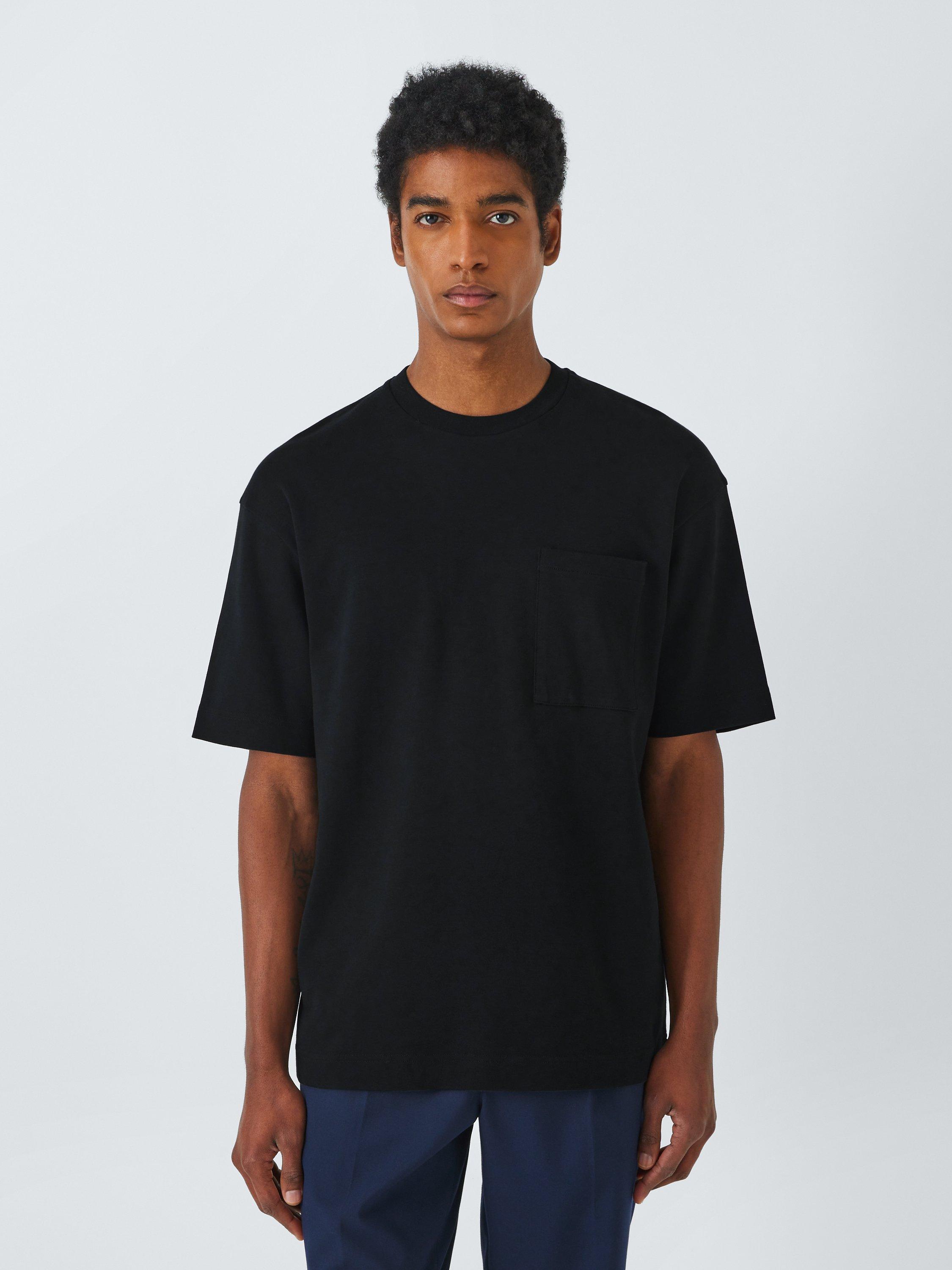 Kin Relaxed Heavy Cotton Short Sleeve Pocket T-Shirt, Black