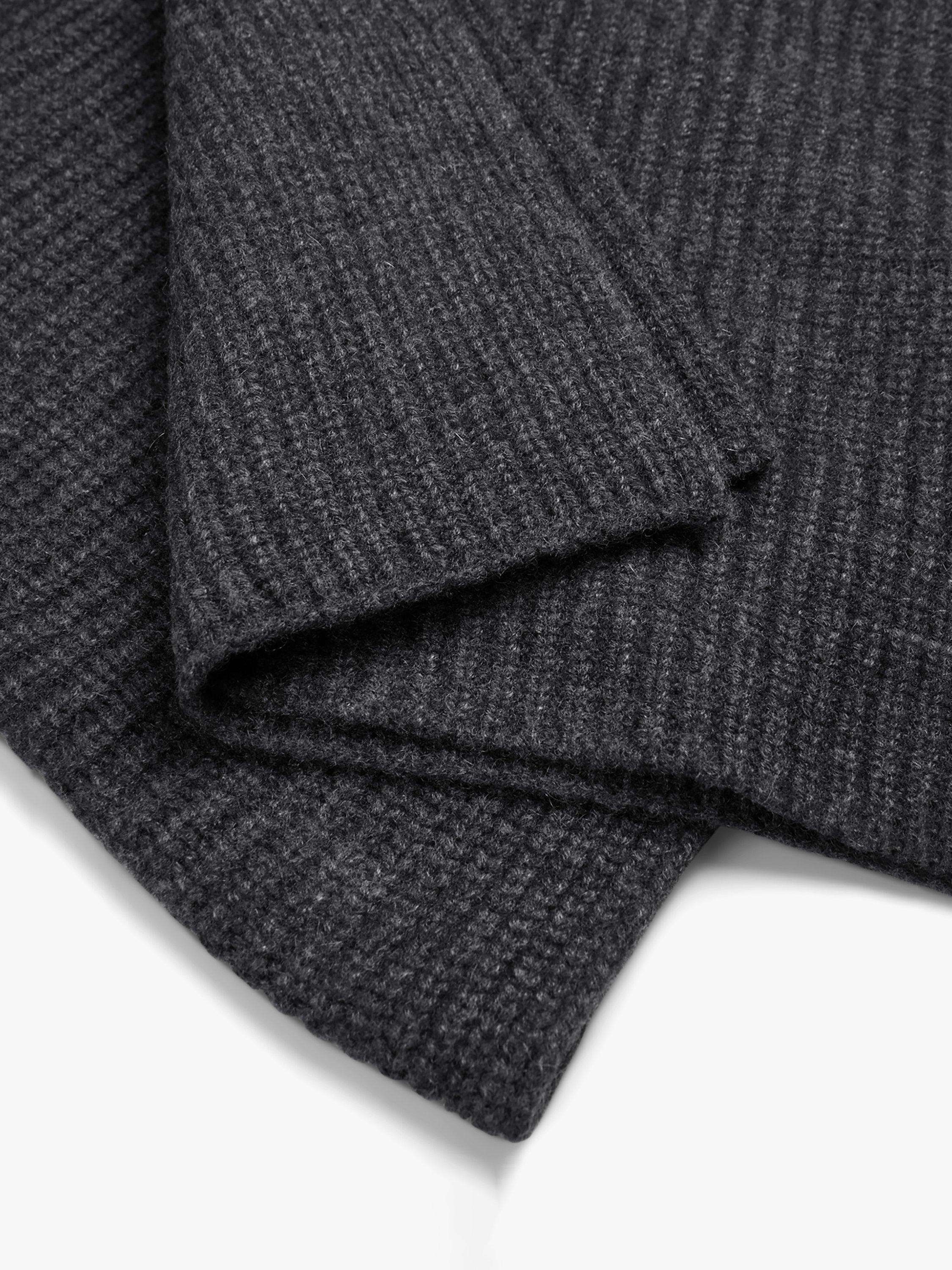 HUSH Teresa Cashmere Scarf, Charcoal Grey, One Size