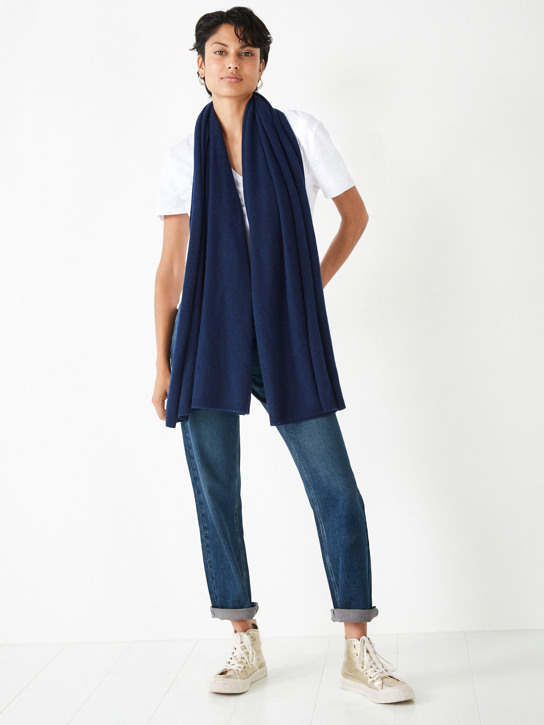 Product image 3 of 5, which shows HUSH Cashmere Shawl, Midnight, One Size