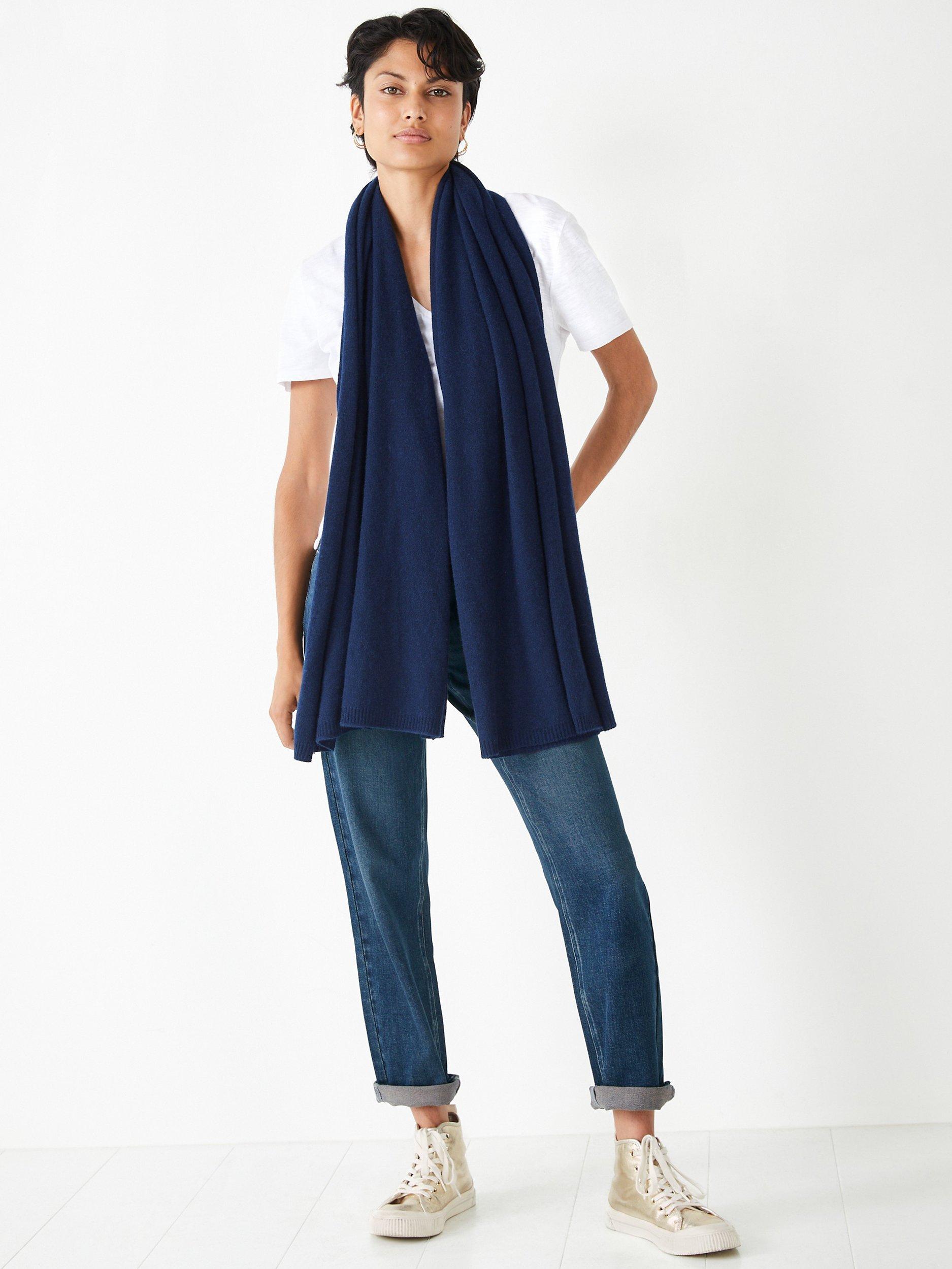 Product image 5 of 5, which shows HUSH Cashmere Shawl, Midnight, One Size