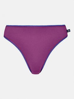 British Boxers Cotton High Leg Knickers, Pack of 3 - view 2, Blackberry Pie