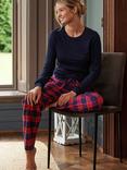 British Boxers Tartan Brushed Cotton Pyjama Trousers