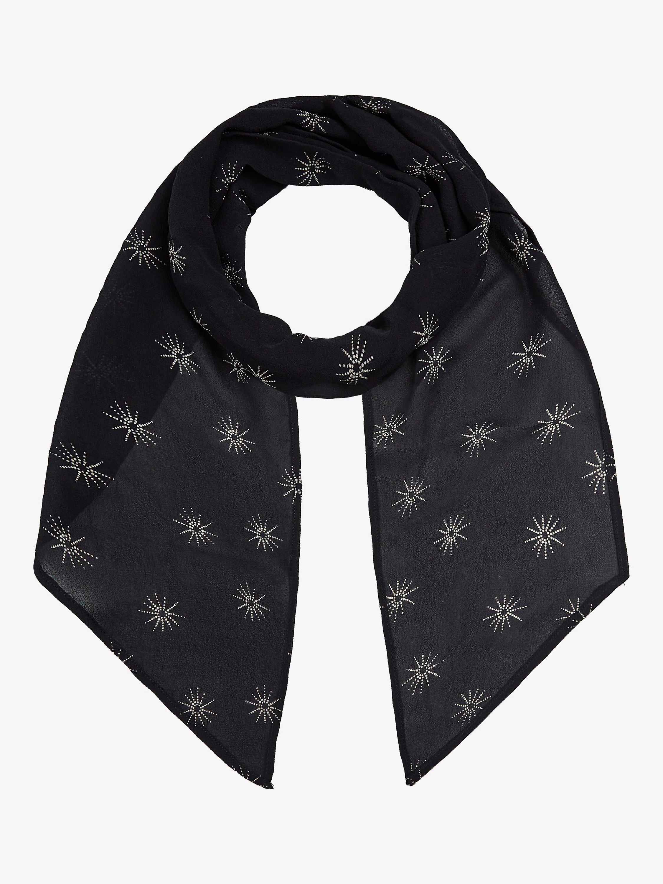 Brora Sun Burst Silk Neck Tie, Midnight