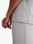 Pretty You London Luxury Suite Waffle Pyjamas, Grey
