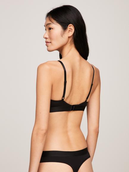 Tommy Hilfiger Logo Underband Triangle Bra - view 2, Black