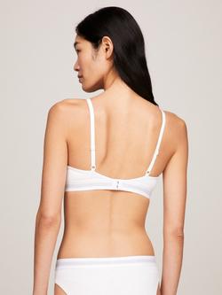 Tommy Hilfiger Logo Underband Triangle Bra - view 2, White