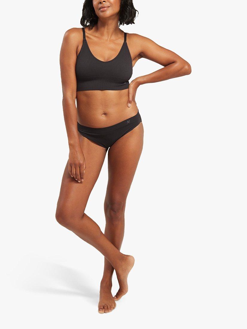 Product image 4 of 5, which shows Nudea Form Seamless Brief, Black, S