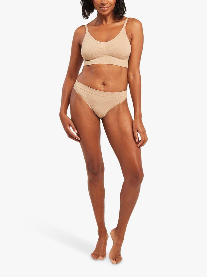 Product image 4 of 5, which shows Nudea Form Seamless Brief, Almond, S