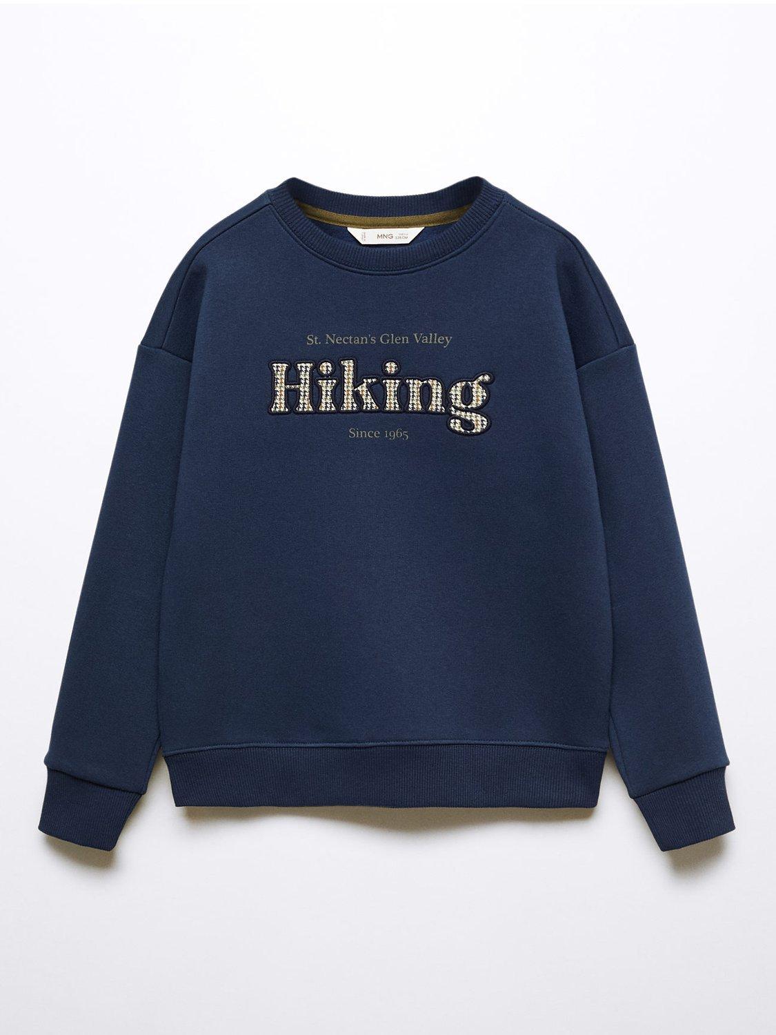 Mango Kids' Hiking Sweatshirt, Navy