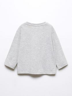 Mango Kids' Paw Patrol Long Sleeve T-Shirt, Medium Grey - view 2, Medium Grey