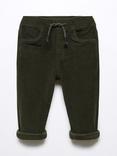 Mango Baby Leo Corduroy Joggers, Beige Khaki