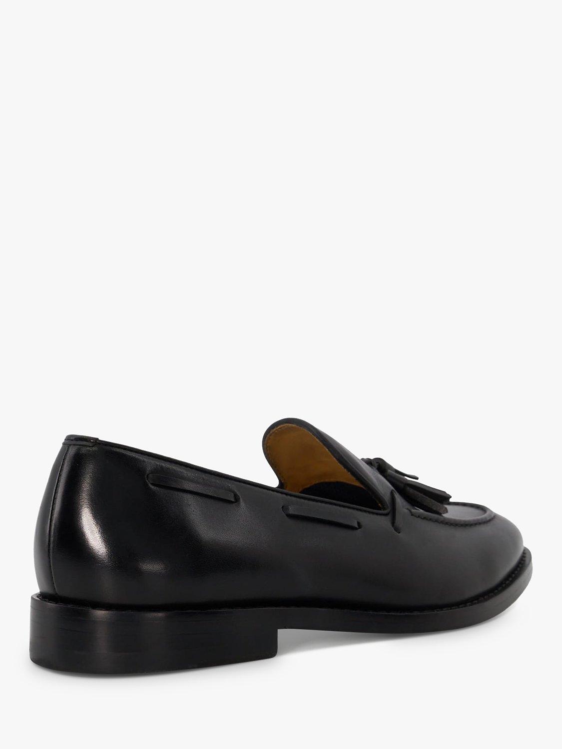 Product image 3 of 4, which shows Dune London Sandders Leather Tassle Loafers, Black, 6