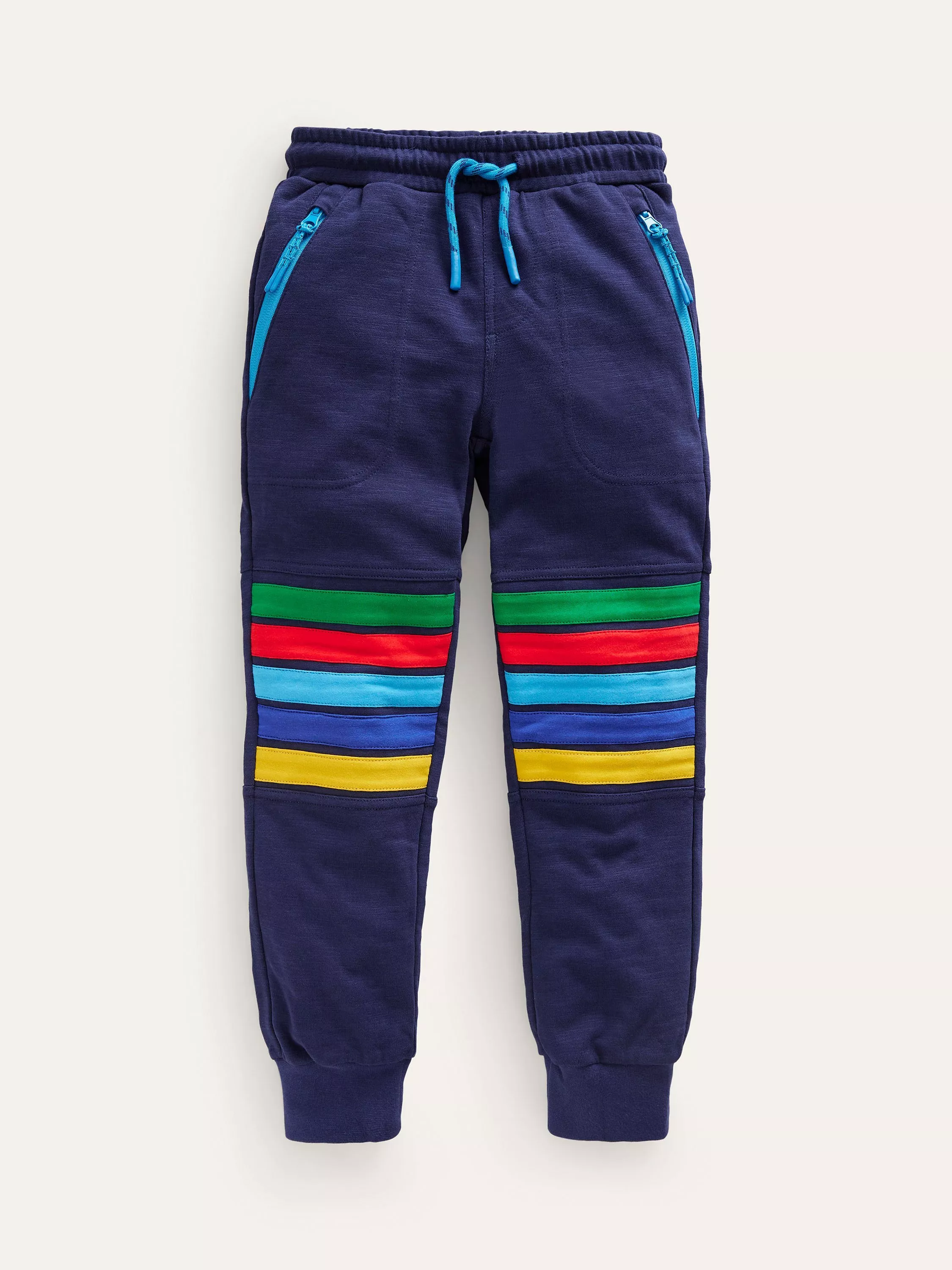 Rainbow stripe joggers sale