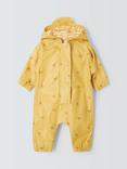 John Lewis Baby Sun Print Waterproof All-In-One Rain Suit, Yellow/Multi