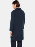 Whistles Fran Boucle Wool Coat, Teal