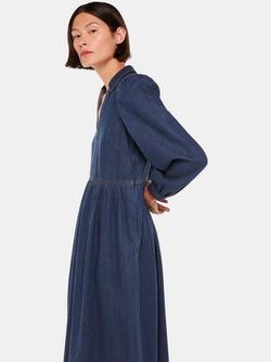 Whistles Rina Trapeze Dress, Blue, Blue