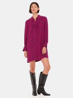 Whistles Zebra Stripe Shirt, Purple/Multi, Purple/Multi