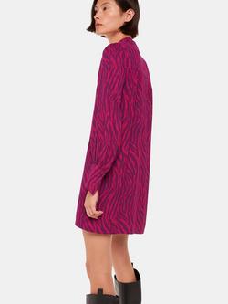 Whistles Zebra Stripe Shirt, Purple/Multi - view 2, Purple/Multi