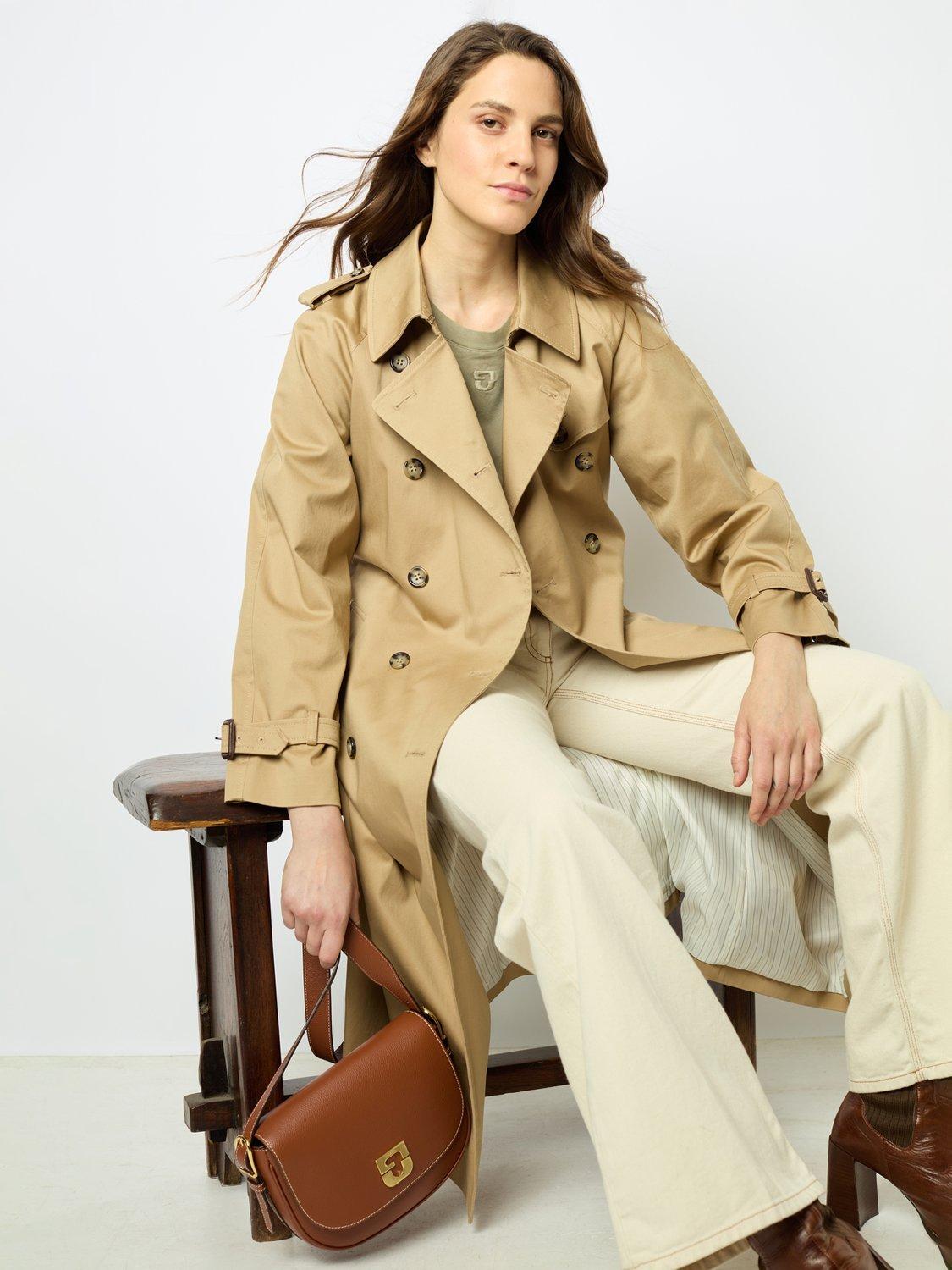 Tan trench coat womens online