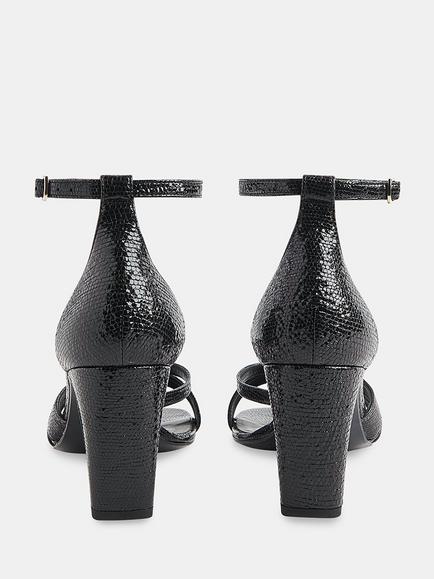 Whistles Hailey Strappy Heeled Sandals - view 2, Black