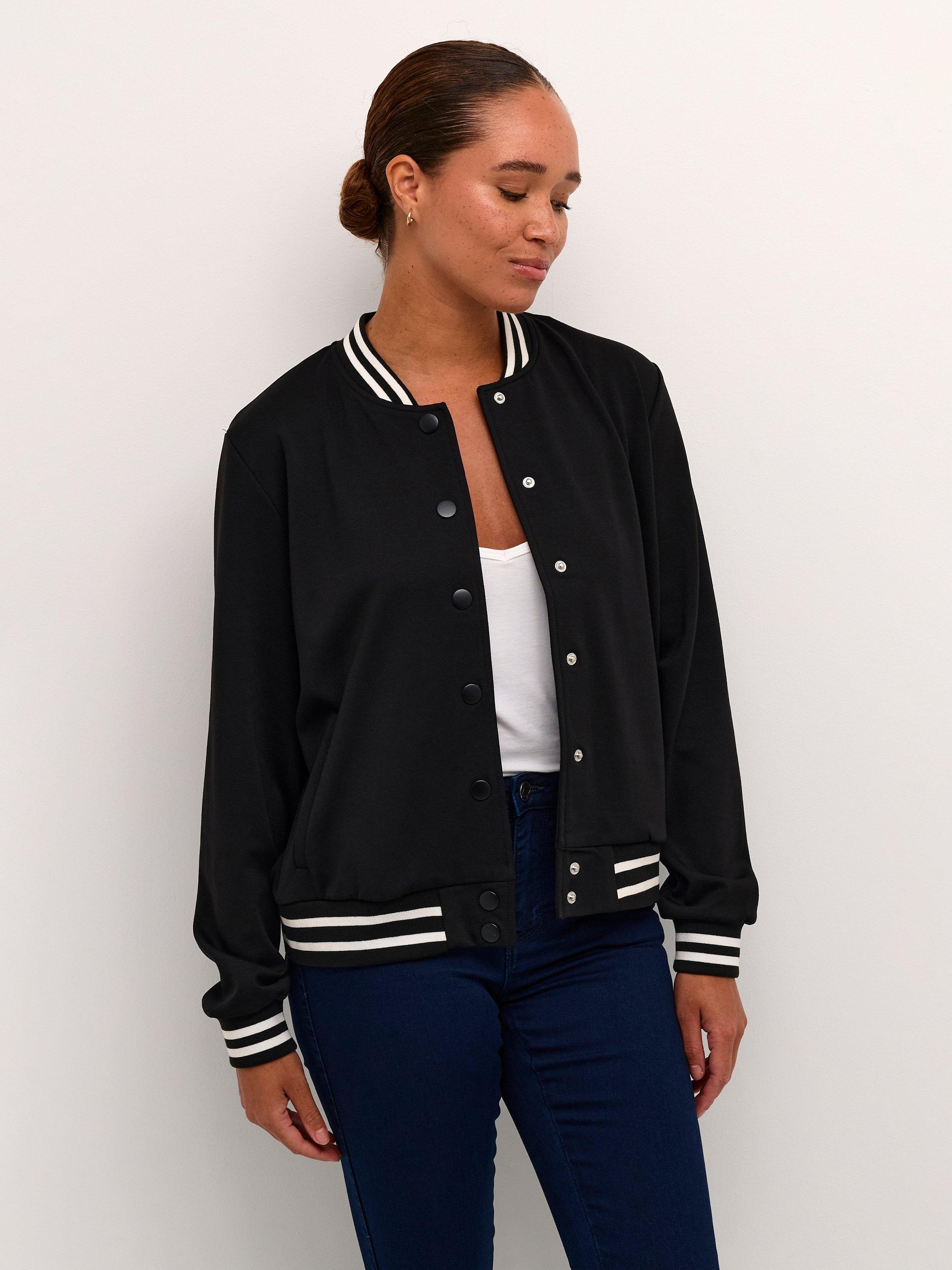 KAFFE Kinnie Bomber Jacket, Black