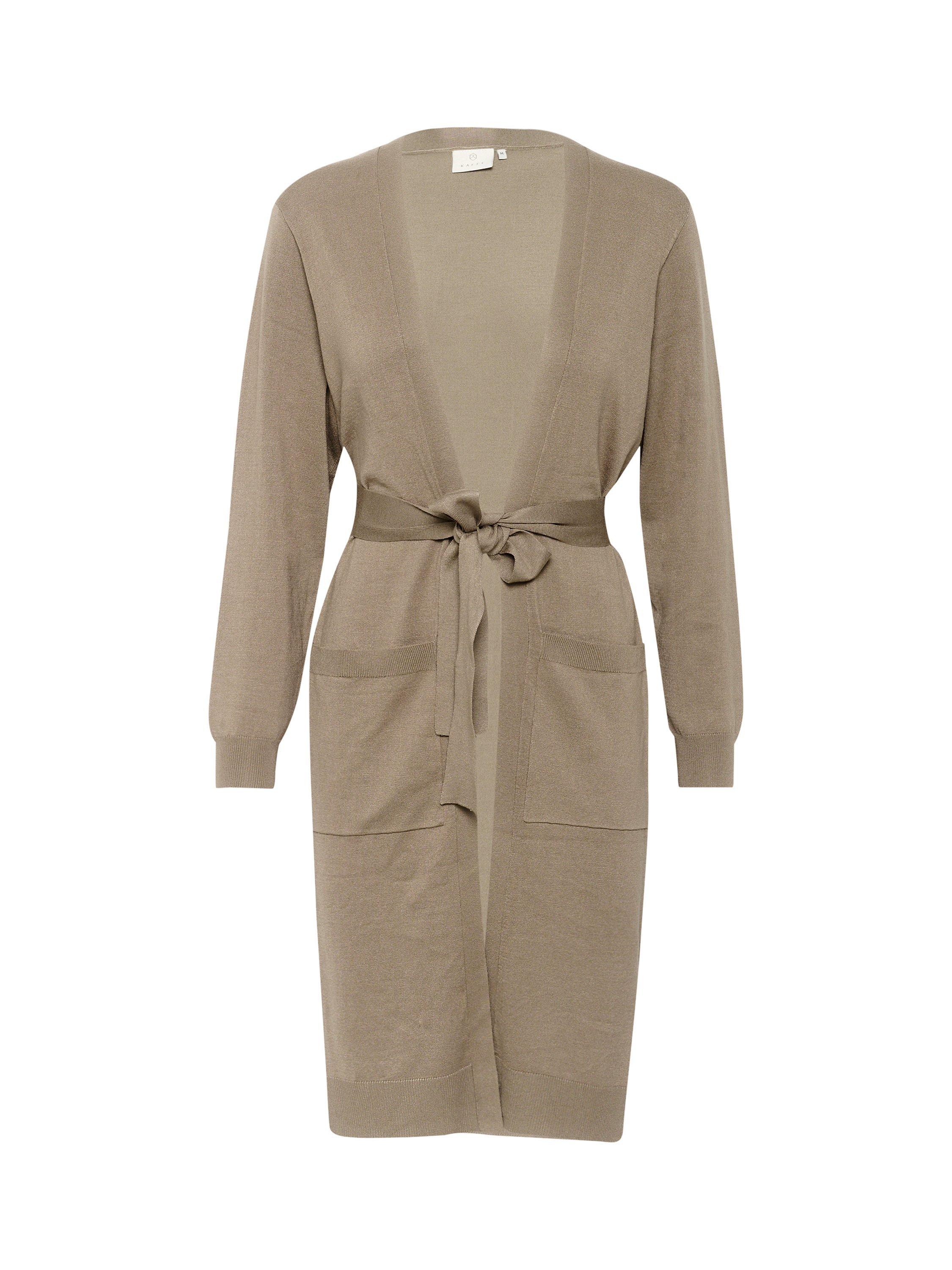 Product image 5 of 6, which shows KAFFE Astrid Tie Detail Cardigan, Brindle, XS