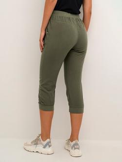 KAFFE Naya Capri Cropped Tapered Joggers - view 2, Grape Leaf