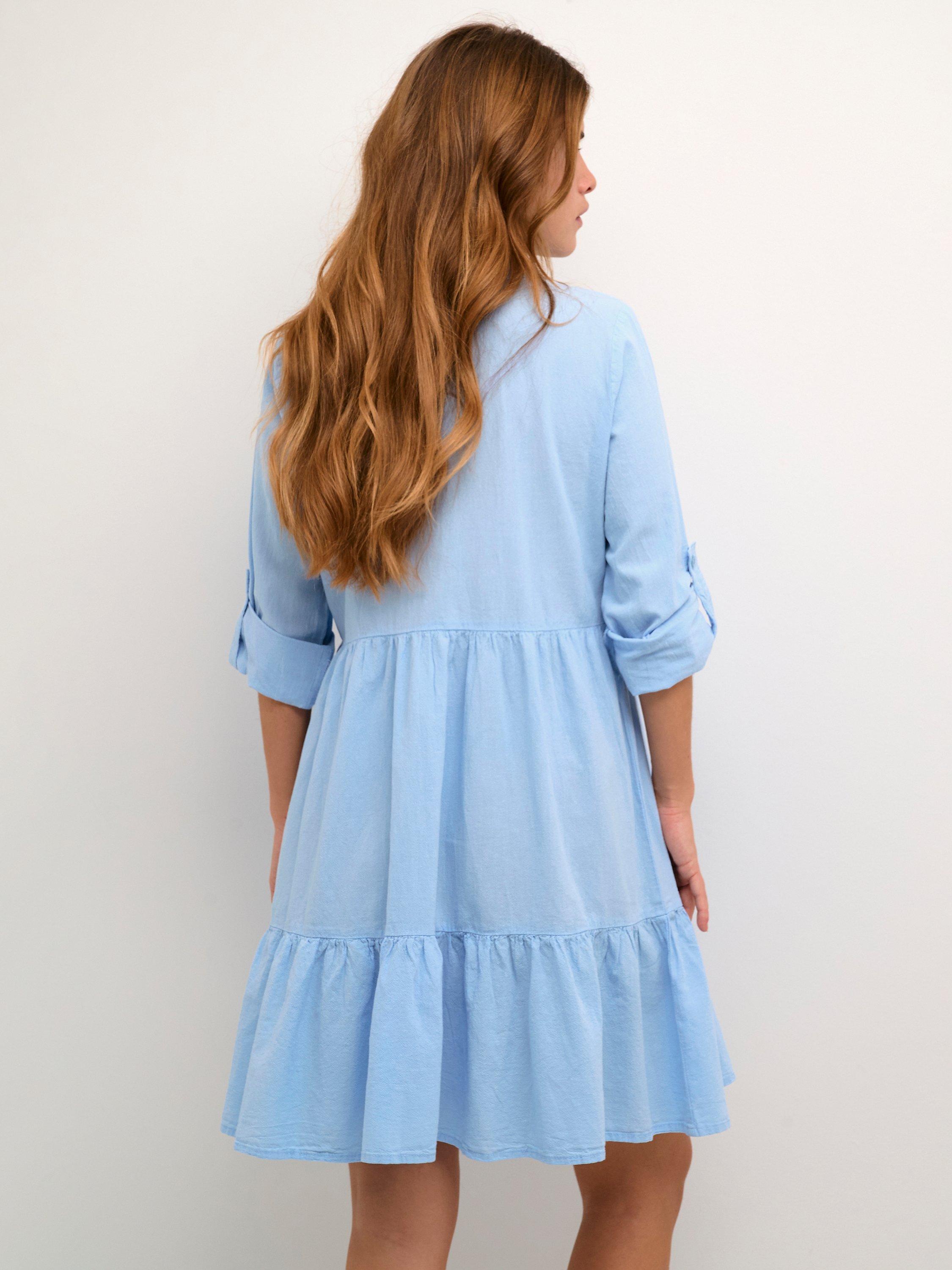 Product image 3 of 4, which shows KAFFE Naya Cotton Shirt Dress, Windsurfer, 12