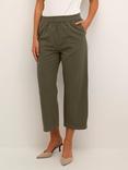 KAFFE Naya Cropped Trousers, Grape Leaf