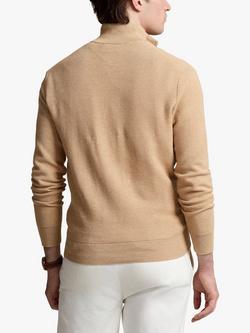 Polo Ralph Lauren Long Sleeve Quarter Zip Jumper - view 2, Camel