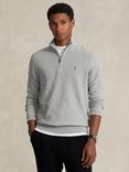 Polo Ralph Lauren Long Sleeve Half-Zip Jumper, Andover Heather