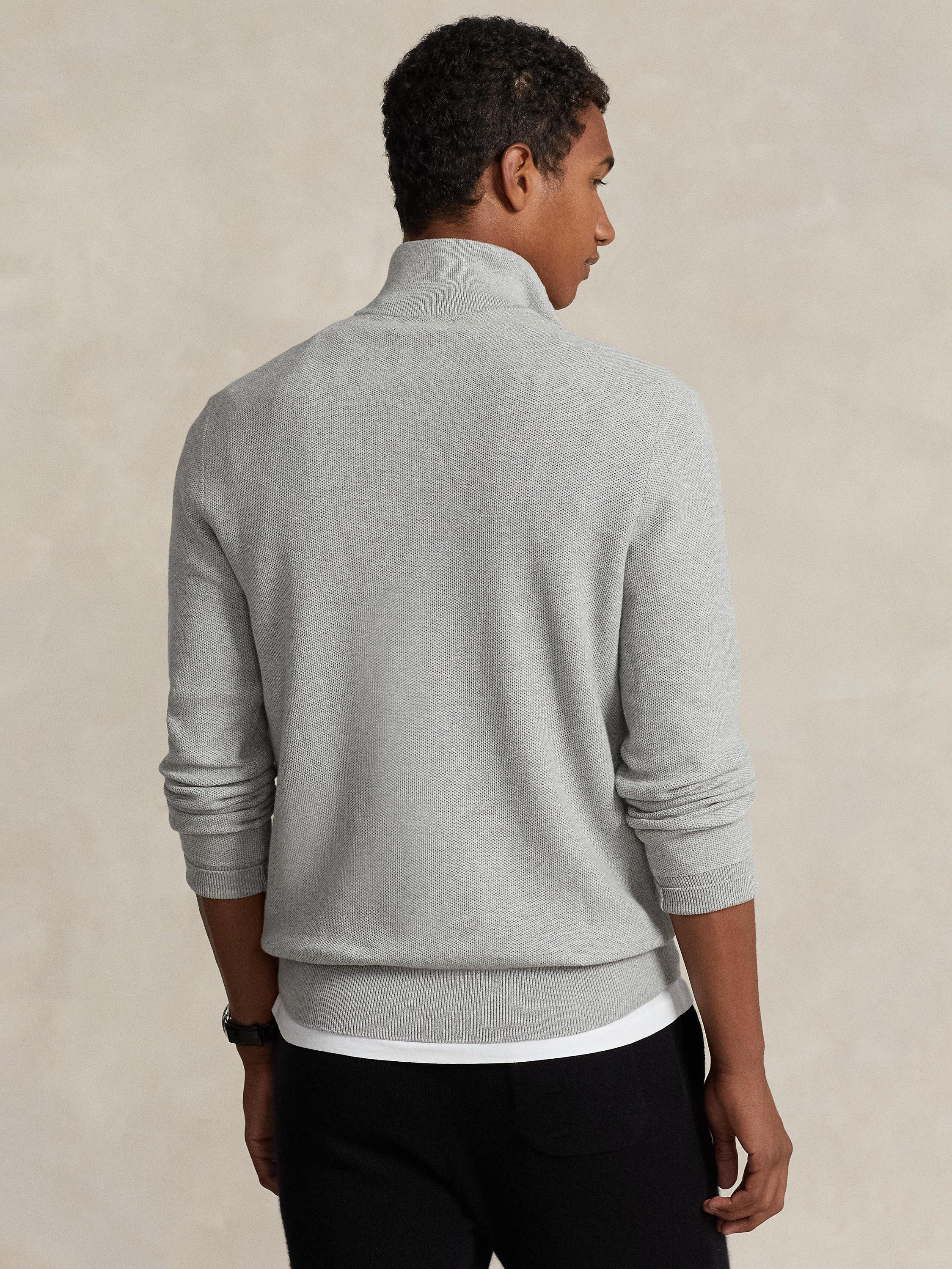 ★★POLO RALPH LAUREN★★ Long sleeve half zip-up pullover n POLO RALPH LAUREN Men Half Zip French Rib Cotton Sweater (L