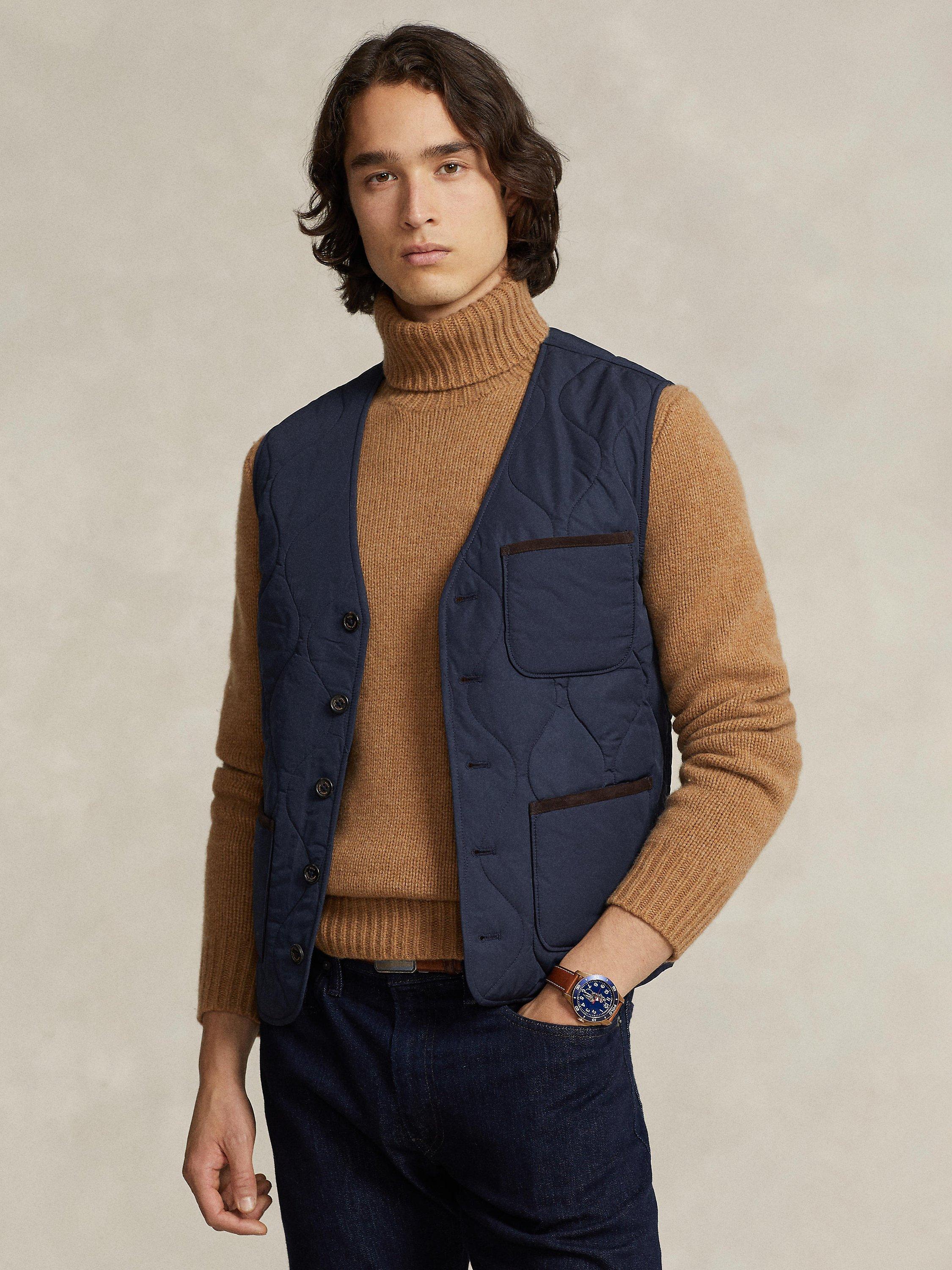 Polo Ralph Lauren Quilted Taffeta Vest Gilet, Navy