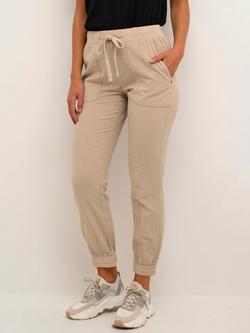 KAFFE Naya Tapered Joggers, Classic Sand