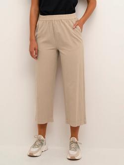 KAFFE Naya Cropped Trousers, Classic Sand