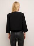 KAFFE Anni 3/4 Sleeve Cropped Blazer, Black