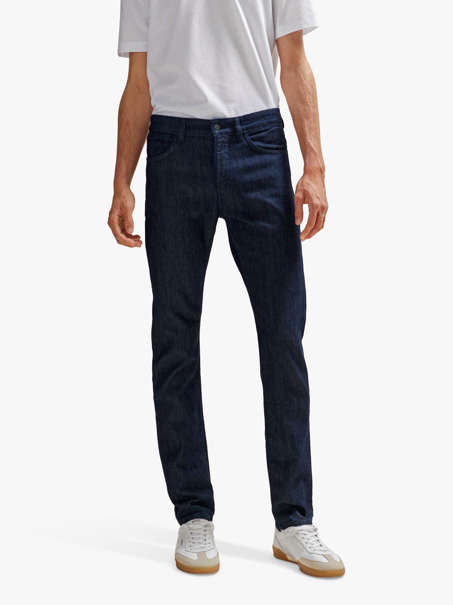 Product image 1 of 6, which shows BOSS Delaware Slim Fit Jeans, Dark Blue, 40L