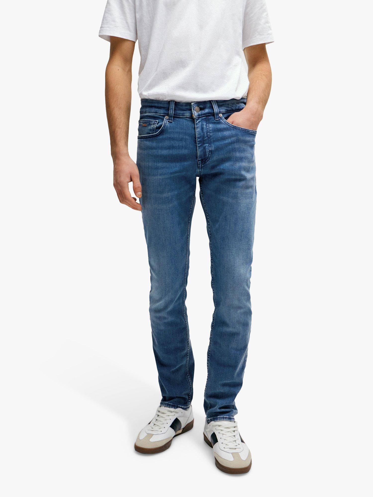 Product image 1 of 6, which shows BOSS Delaware Slim Fit Jeans, Bright Blue, 38XL