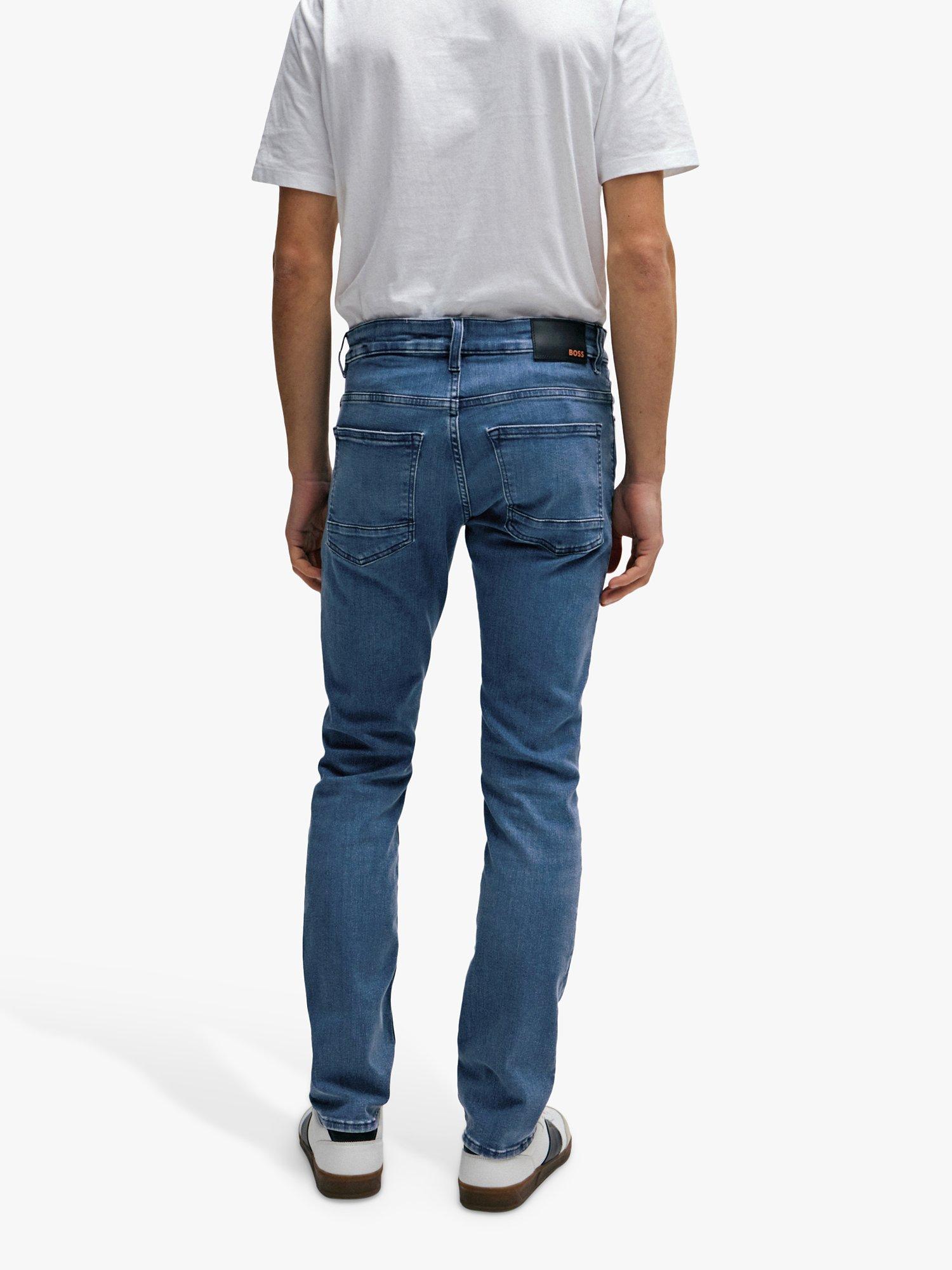Product image 2 of 6, which shows BOSS Delaware Slim Fit Jeans, Bright Blue, 38XL