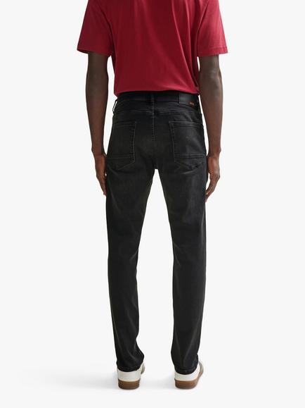 BOSS Taber Zip Tapered Jeans, Dark Grey - view 2, Dark Grey